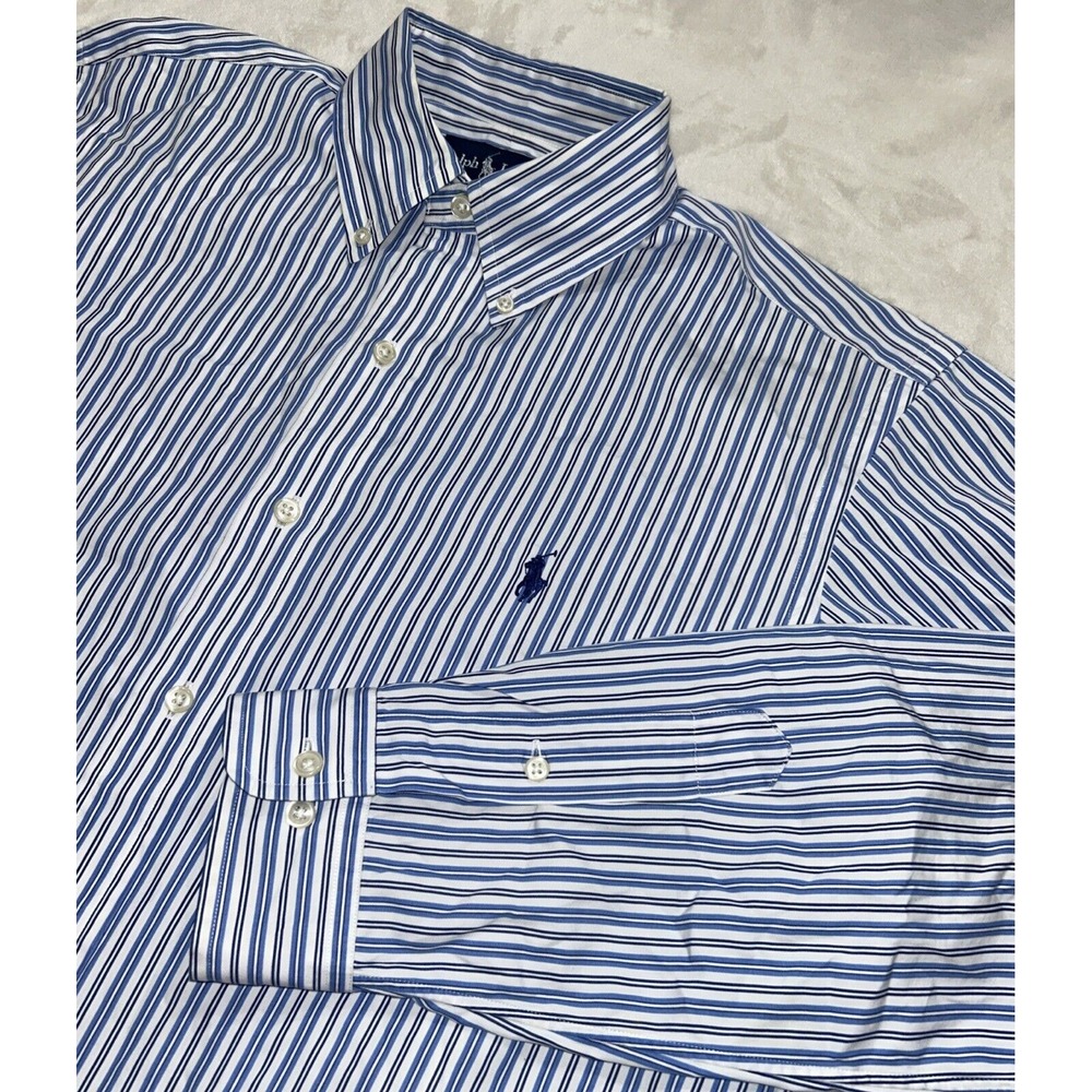 Mens size 15.5 Ralph Lauren Classic Fit Long Sleeve Button Up, 34/35